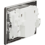 Schneider Electric 施耐德電氣 NUX25DACQUS_SS UNICA X 13A 250V~ 雙位雙極開關插座連USB A+C 21W (炫星銀)